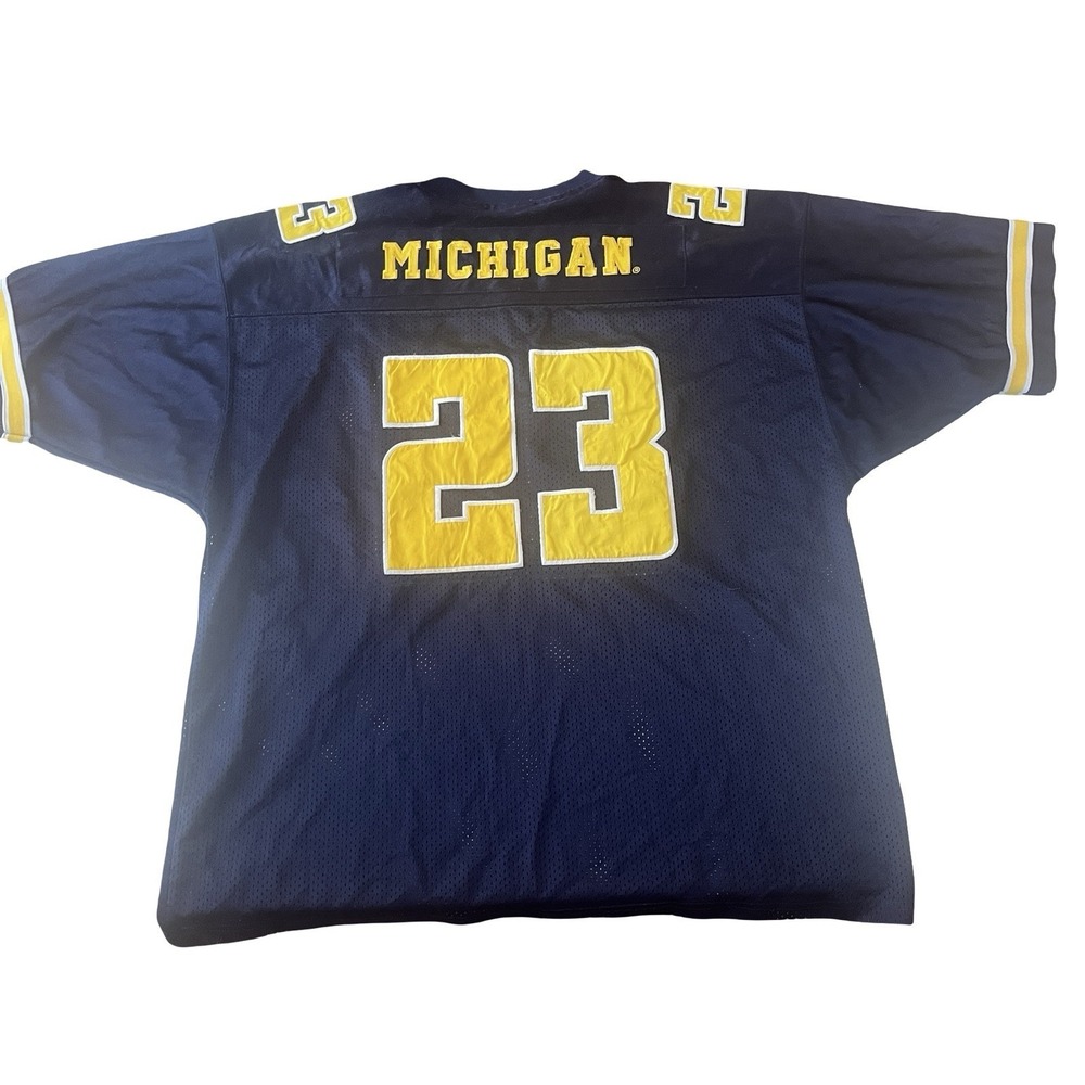 VTG University of Michigan Men's Size XL Jersey #23 Mesh Dark Blue Team Spirit - Picture 2 of 9